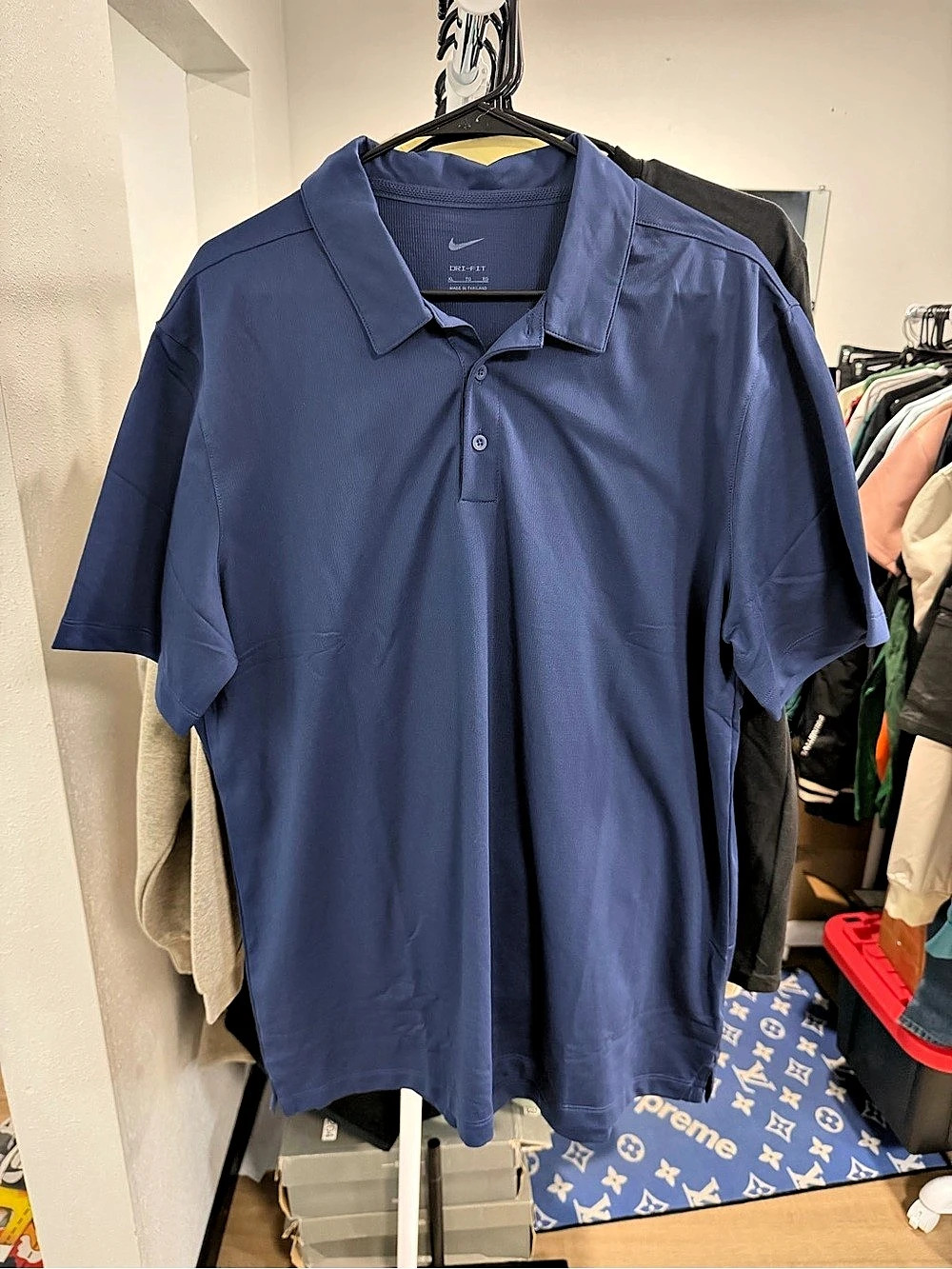 Nike Dri-FIT Men's Blue Polo Shirt Size XL Like New